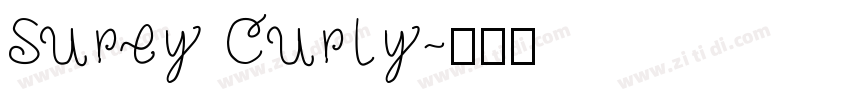 Surey Curly字体转换
